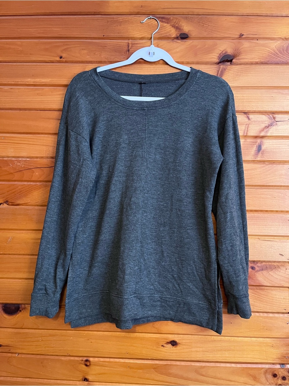 Source Unknown Charcoal Crewneck Pullover Sweatshirt